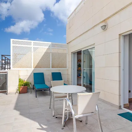 아파트 Espectacular Atico Con Terraza A 50 Mt Playa Canteras 라스팔마스